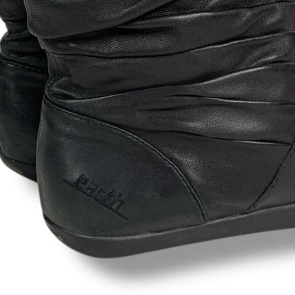 Kalso Earth Boots Black Leather Womens Size 8.5 Ankle Bootie "Moonbeam" - Picture 4 of 9